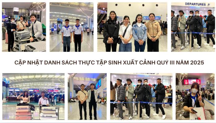 CẬP NHẬT DANH SÁCH THỰC TẬP SINH XUẤT CẢNH QUÝ III NĂM 2025